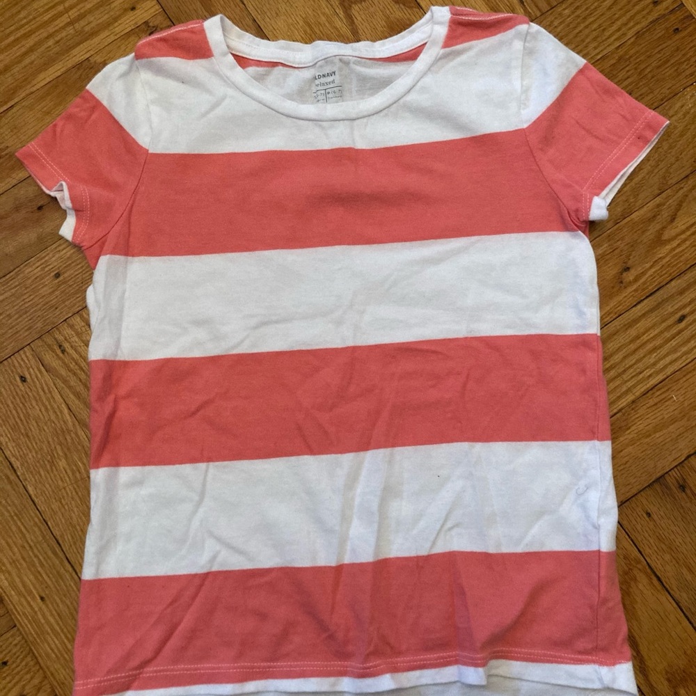 Pink and White Stripes Tee Shirt